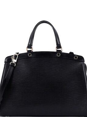Louis Vuitton Epi Noir Brea MM Bag w/ Long Strap